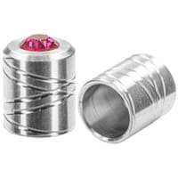 10mm 'Acier Inoxydable' Pro Embouts De Cordon avec Pierre de Fuchsia SWAROVSKI® 10mm 'Acier Inoxydable' Pro Embouts De Cordon avec Pierre de Fuchsia SWAROVSKI®