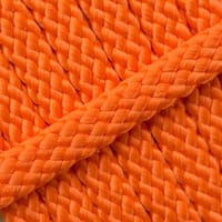 Orange Néon PPM Corde - Ø 8mm. (plane/sans noyau)