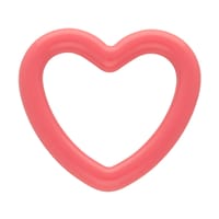 Pink 21 x 3.5 mm Acrylic Heart Shaped Ring Pink 21 x 3.5 mm Acrylic Heart Shaped Ring