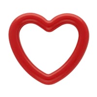 Red 21 x 3.5 mm Acrylic Heart Shaped Ring Red 21 x 3.5 mm Acrylic Heart Shaped Ring
