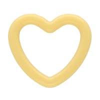 Yellow 21 x 3.5 mm Acrylic Heart Shaped Ring Yellow 21 x 3.5 mm Acrylic Heart Shaped Ring