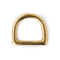 Solid Brass 20 x 4 mm D-ring
