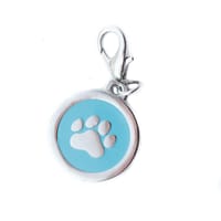 Dog Tag Paw Blue Dog Tag Paw Blue