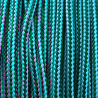 Neon Turquoise & Black Stripes Type II