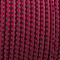 Fuchsia & Noir - Cordon Élastique 4 mm