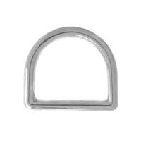 Chromé 25 x 4 mm Anneau en D