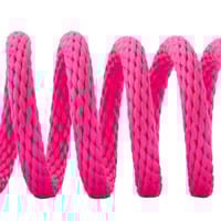 Rose Néon PPM Tresse Solide - Ø 10mm