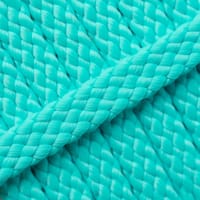 Turquoise PPM Corde - Ø 8mm. (plane/sans noyau)