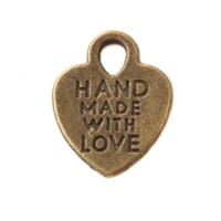 Charme 'Hand Made with Love' Laiton Antique Charme 'Hand Made with Love' Laiton Antique