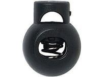 Cord lock round Plastic 15 x 19 mm