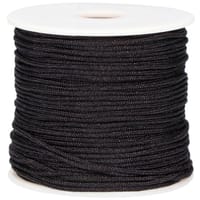 Noir 1,5 mm Tressé Chinese Glitter Corde - 20 Meter Spool