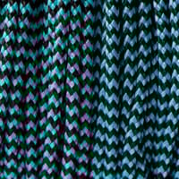 Neon Turquoise & Black Shockwave Paracord Type II