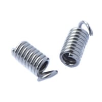 Iron Coil Cord Ends 9x4 - Platinum