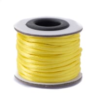 Yellow - 2mm - Rattail Corde de Satin (10 m)