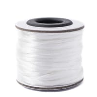 White - 2mm - Rattail Corde de Satin (10 m)