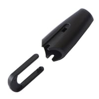 Noir Ø 12 mm Décoratif Agrafe de Longe en Plastique