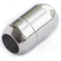 Fermoir aimanté bracelet acier inox lisse taille M