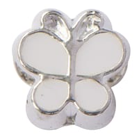 Métal Perle Papillon 'White'