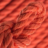 Orange Néon PPM Cordage Torsadé - Ø 8 mm