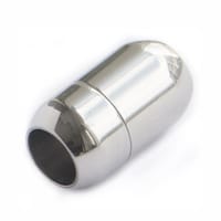 Fermoir aimanté bracelet acier inox lisse taille S