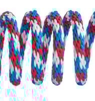 Bleu, Blanc, Rouge Camo PPM Tresse Solide - Ø 10mm