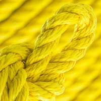 Jaune canari PPM Cordage Torsade - Ø 12 mm