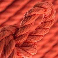 Orange Néon PPM Cordage Torsadé - Ø 12 mm