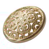 Gold Button 25 mm