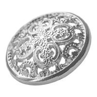 Silver Button 25 mm