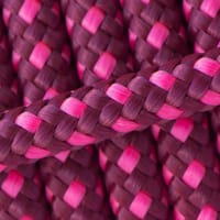 Pointillé 'Aubergine & Rose Néon' PPM Corde - Ø 10mm