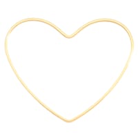 Heart Shaped Flat Ring Brass 42x50mm Heart Shaped Flat Ring Brass 42x50mm