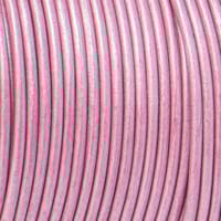Metallic Rose Pink - HQ Leather Cord 3 mm
