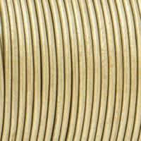 Light Gold - HQ Leather Cord 3 mm
