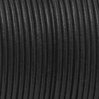 Black - HQ Leather Cord 3 mm