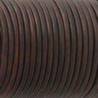 Light Brown 'NATURAL Dyed' - HQ Leather Cord 4 mm