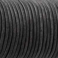 Grey 'NATURAL Dyed' - HQ Leather Cord 4 mm