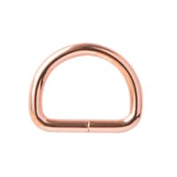 Rose Gold 25 x 4 mm D-ring