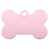 Aluminium Doge Bone Name Tag 'Light Purple' - 37 mm Aluminium Doge Bone Name Tag 'Light Purple' - 37 mm