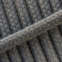 Braided Cotton Rope Grey - 6 mm