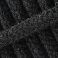 Braided Cotton Rope Black - 10 mm