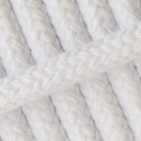 Braided Cotton Rope White - 8 mm