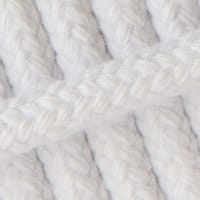 Braided Cotton Rope White - 10 mm