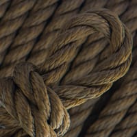 Marron foncé PPM Cordage Torsadé - Ø 8 mm