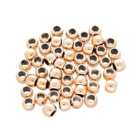 4,5 mm - Lot de 50 en Perle Plastique Rondes - Rose Gold
