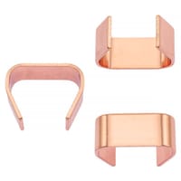 10mm Agrafe de Longe Rose D'or