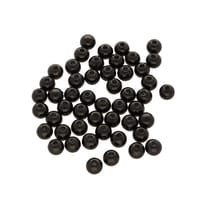 2 mm - Lot de 50 en Perle Plastique Rondes - Noir