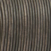 Grey 'NATURAL Dyed' - HQ Leather Cord 3 mm