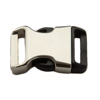 Silver Half-Metal Buckle 5/8
