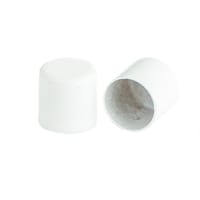 6 mm Blanc Laiteux Métallique Embouts De Cordon