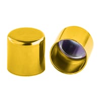10 mm Jaune Métallique Embouts De Cordon